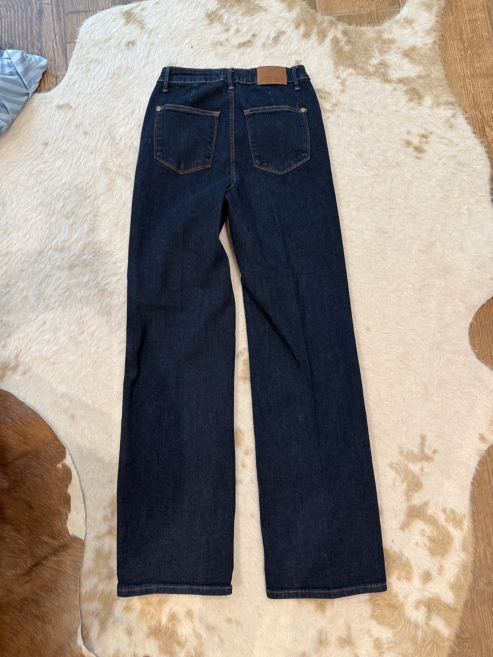 Judy Blue Dark Indigo Straight Leg Jeans - Picture 3 of 4
